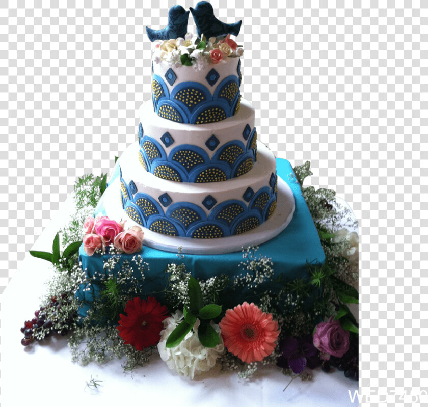 Kissing Blue Birds Wedding Cake   New Wedding Cake Trends 2019  HD Png DownloadTransparent PNG