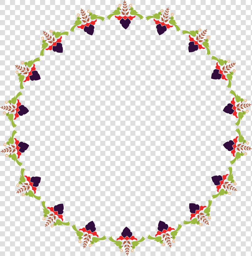 Circle Rangoli Design   Diwali Border Design Png  Transparent PngTransparent PNG