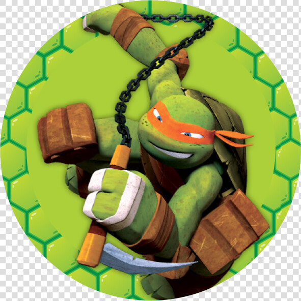 Ninja Turtles  Toppers Or Free Printable Candy Bar   Tmnt 2012 Mikey  HD Png DownloadTransparent PNG