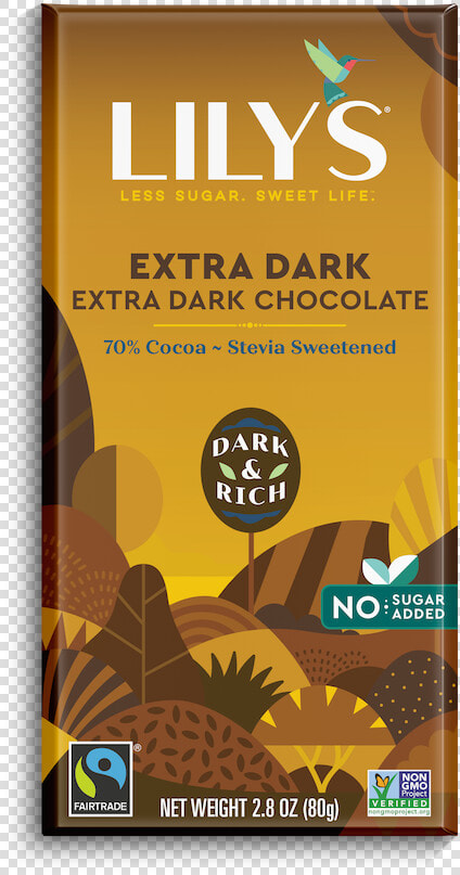 Extra Dark   Lily  39 s Salted Almond Dark Chocolate  HD Png DownloadTransparent PNG