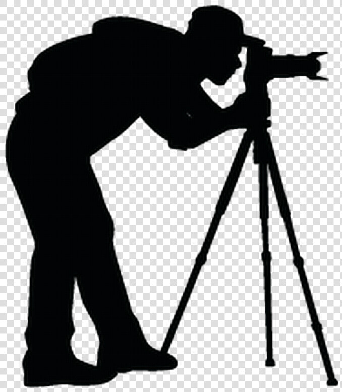 Ftestickers Silhouette People Man Photographer Photo   Camera With Tripod Png  Transparent PngTransparent PNG