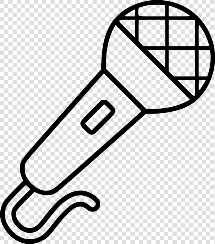 Music Dj Karaoke Mic Microphone   Microphone Clip Art Black And White  HD Png DownloadTransparent PNG