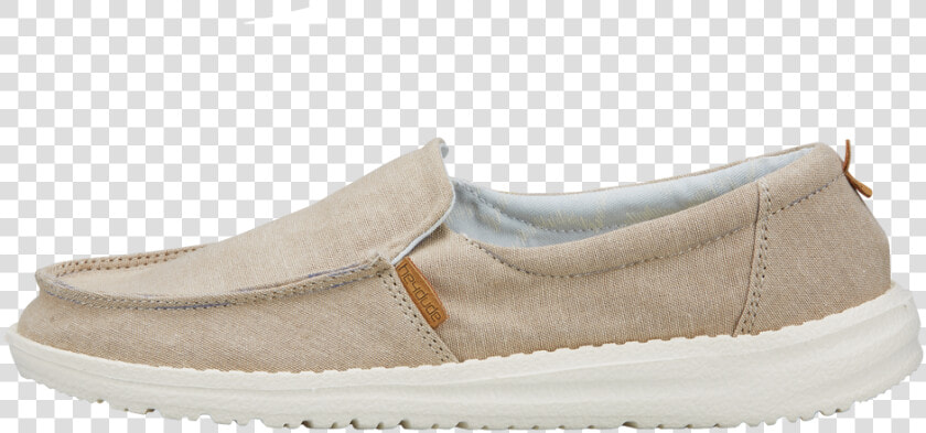 Hey Dude Misty Chambray Beige Shoe   Slip on Shoe  HD Png DownloadTransparent PNG