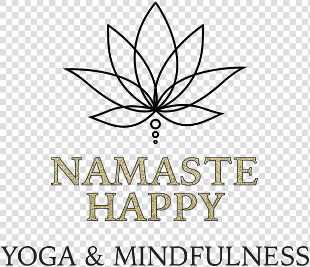 Namaste Happy   Line Art  HD Png DownloadTransparent PNG