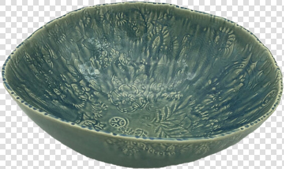 Large Salad Bowl Paisley Egg Blue   Ceramic  HD Png DownloadTransparent PNG