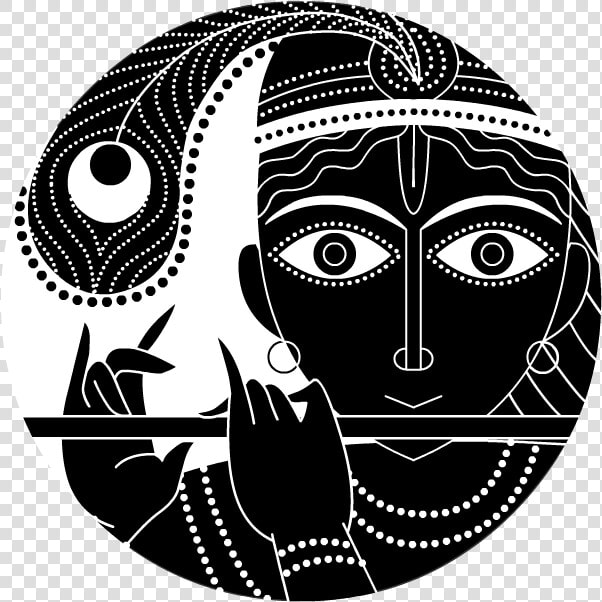 Black And White Images Of Radha Krishna  HD Png DownloadTransparent PNG