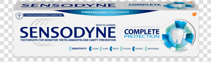 Sensodyne Complete Protection Toothpaste   Online Advertising  HD Png DownloadTransparent PNG