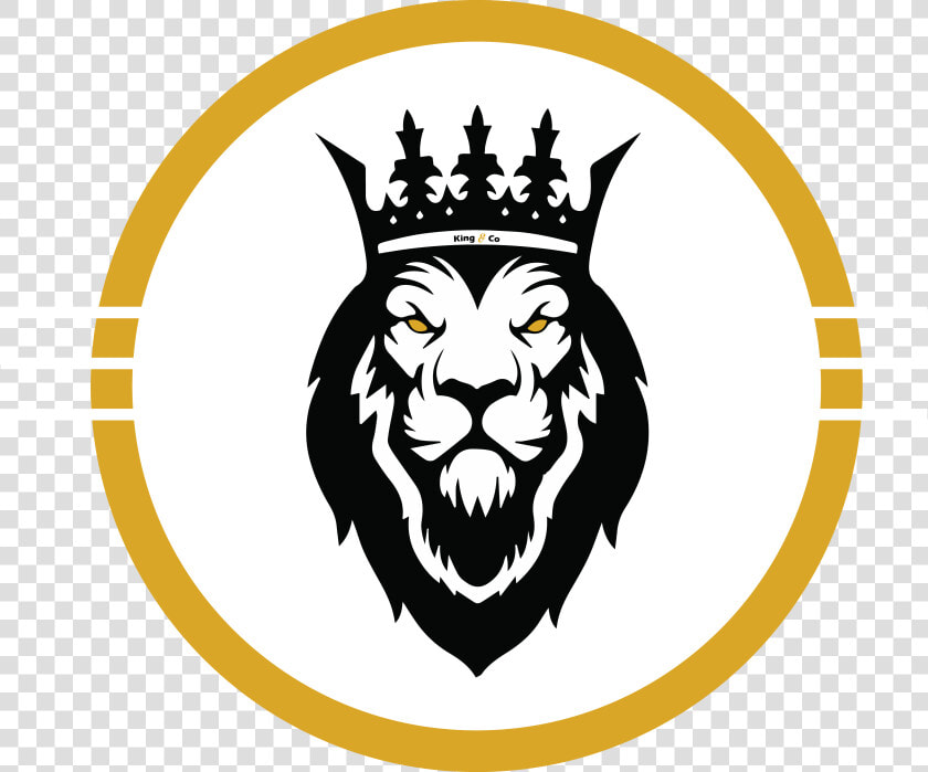 King And Co Barbershop Calgary   Logo Lion With Crown  HD Png DownloadTransparent PNG