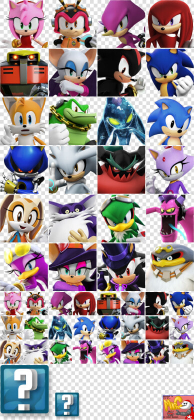 Transparent Sonic Forces Png   Sonic Forces Speed Battle All Characters  Png DownloadTransparent PNG