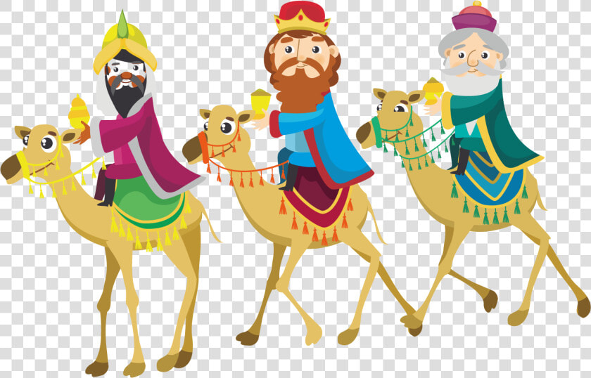 Bactrian Camel Euclidean Vector Computer File   Three Wise Men Transparent  HD Png DownloadTransparent PNG