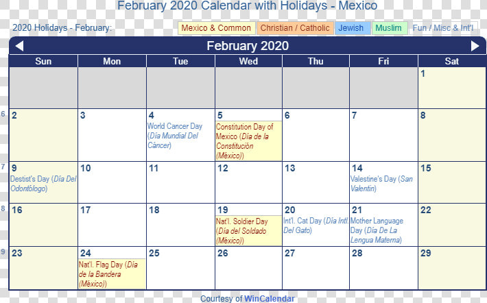 February 2020 Calendar With Mex Holidays   October 2019 Calendar Singapore  HD Png DownloadTransparent PNG