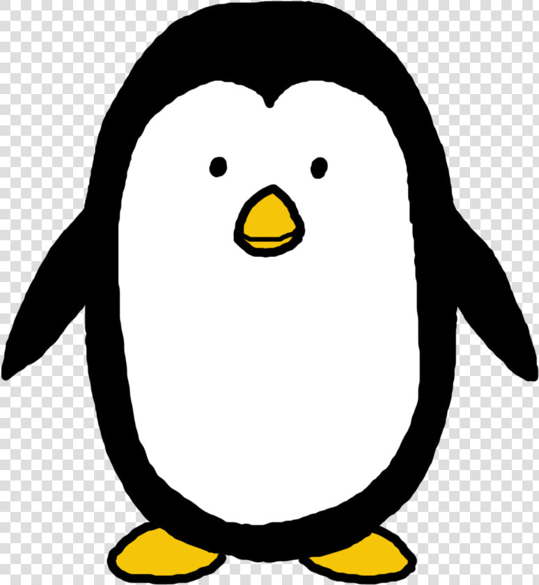 Winter Baby Penguin Clip Art Clip Art Winter Clipart   Draw A Simple Penguin  HD Png DownloadTransparent PNG