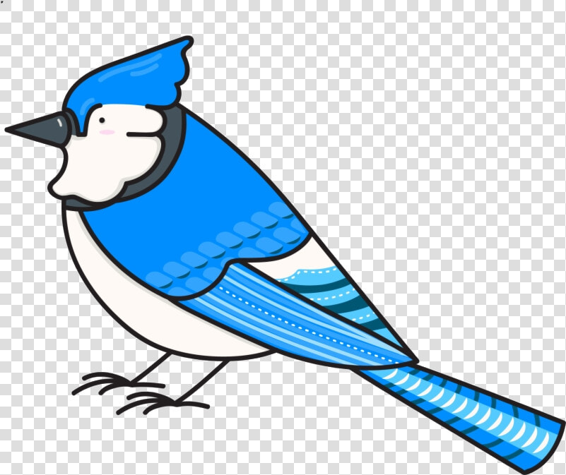 Blue Jay Bird Nerds Stickers Messages Sticker  Clipart   Jay  HD Png DownloadTransparent PNG