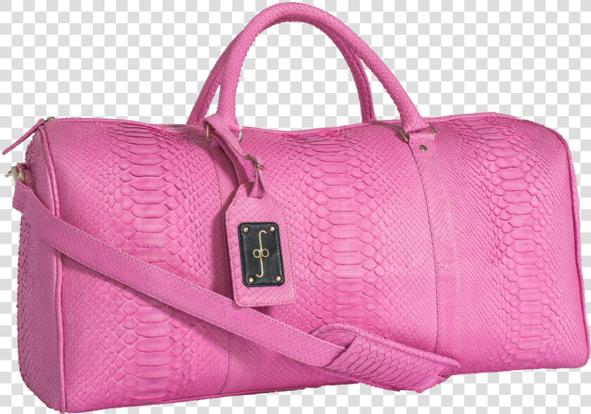 Duffel Bag   Pink Python   Handbag   Pink Duffle Bag Png  Transparent PngTransparent PNG