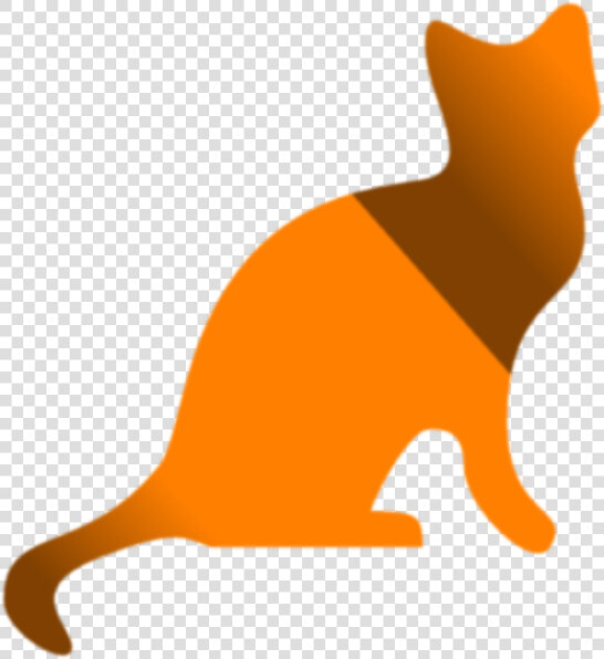 Gradient Yellow And Brown Cat Svg Clip Arts   Cat Silhouette  HD Png DownloadTransparent PNG