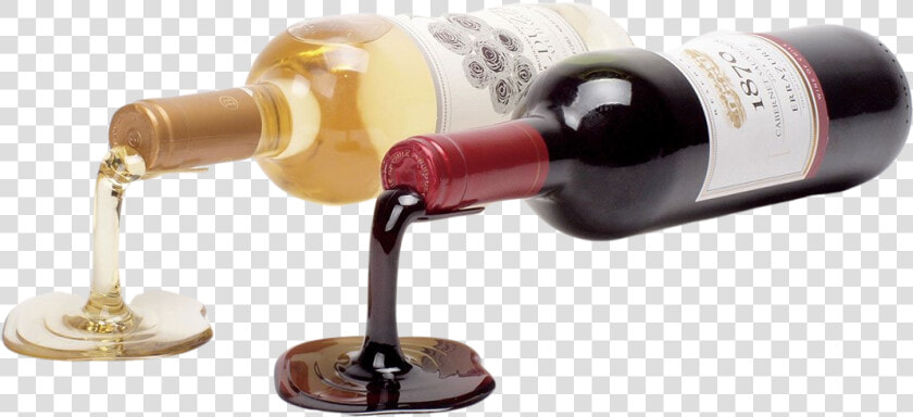 Spilled Wine Bottle Holder Set   Spilled Bottle Of Wine  HD Png DownloadTransparent PNG