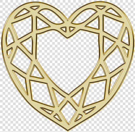 Herz Ornament Golden  HD Png DownloadTransparent PNG