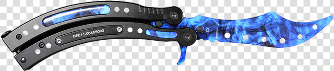 Butterfly Knife Sapphire Fadecase  HD Png DownloadTransparent PNG