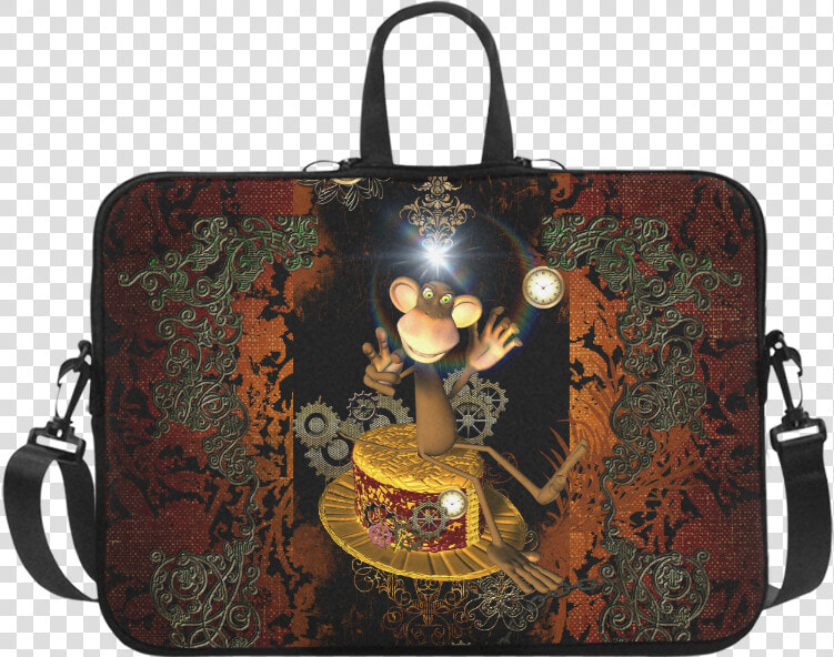 Steampunk  Funny Monkey Laptop Handbags 17   Handbag  HD Png DownloadTransparent PNG