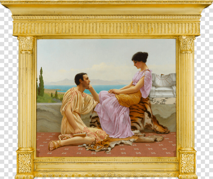 Transparent Person Sitting Back View Png   John William Godward Painting  Png DownloadTransparent PNG