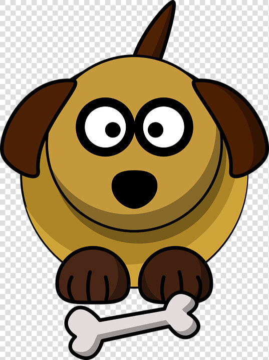 Dog  Pet  Bone  Sit  Brown  Cartoon  Wait  Play   Big Dog Clip Art  HD Png DownloadTransparent PNG