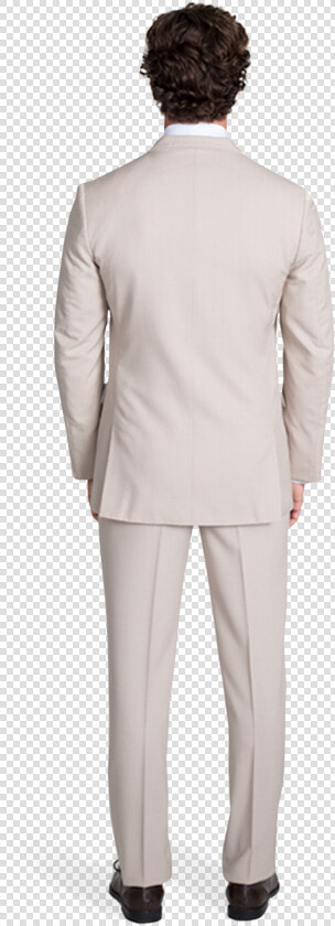 Tan Notch Lapel Suit   Men Suit Back View  HD Png DownloadTransparent PNG