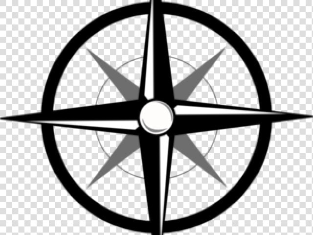 Simple Compass   Compass Rose Clipart  HD Png DownloadTransparent PNG