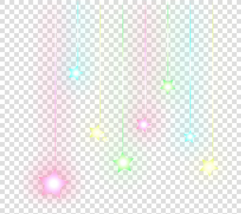  ftestickers  stars  hanging  neon  luminous  colorful   Graphic Design  HD Png DownloadTransparent PNG