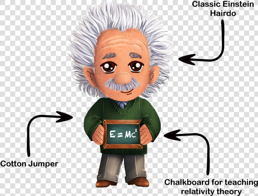 Transparent Sir Isaac Newton Clipart   Albert Einstein Cartoon Png  Png DownloadTransparent PNG