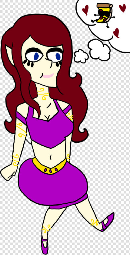 Miya Genie Loves Pizza Steve   Cartoon  HD Png DownloadTransparent PNG