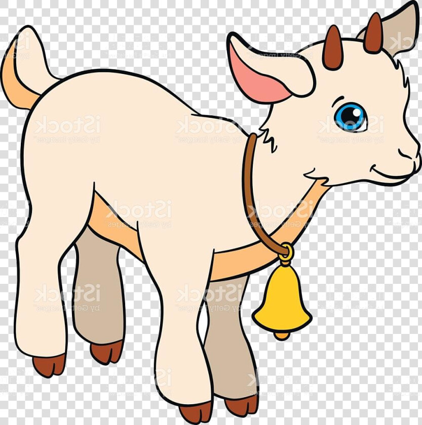 Goat X Top Cartoon Farm Animals For Kids Little Cute   Goat Farm Animal Clipart  HD Png DownloadTransparent PNG