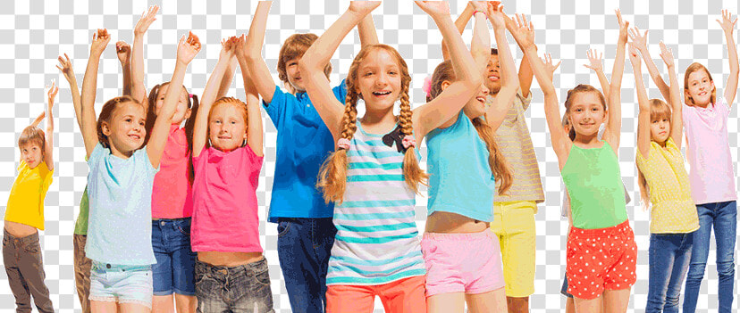 Happy Kids With Raised Hands   Scholarship Kids  HD Png DownloadTransparent PNG