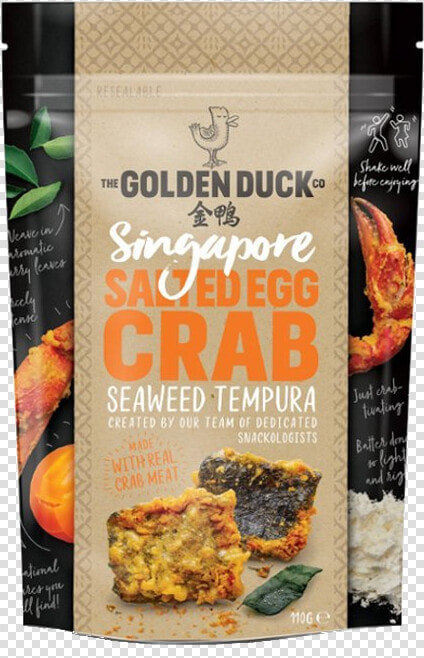 The Golden Duck Salted Egg Crab Seaweed Tempura   Golden Duck Chilli Crab  HD Png DownloadTransparent PNG