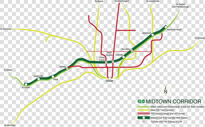 Go Midtown Map   Future Go Train Map  HD Png DownloadTransparent PNG