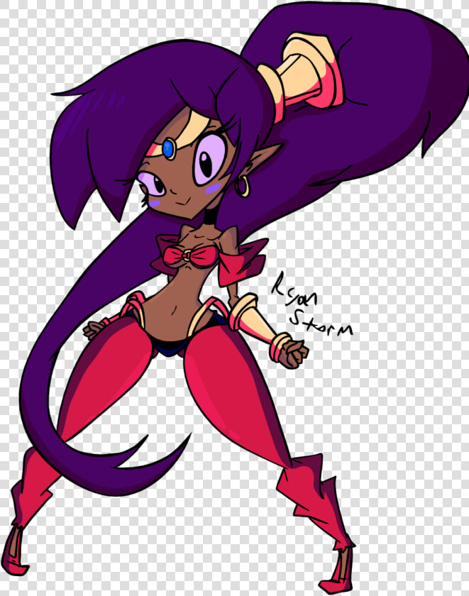 The Half Genie Hero Shantae   Cartoon  HD Png DownloadTransparent PNG