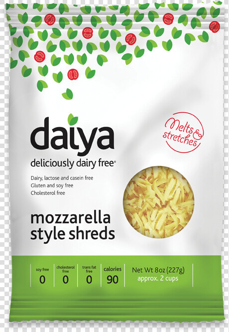 Meltable  amp  Stretchy   Daiya Mozzarella Cheese  HD Png DownloadTransparent PNG