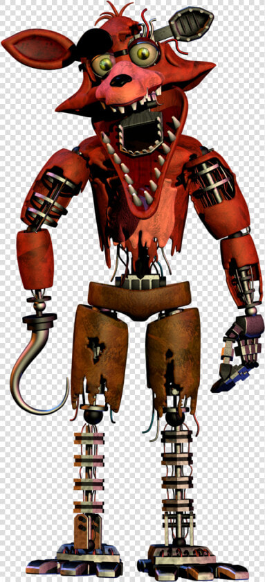 Superfreddylogan Wiki   Fnaf Withered Foxy Full Body  HD Png DownloadTransparent PNG