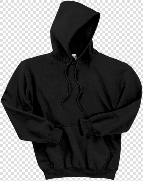 Gildan Dryblend Pullover Hooded Sweatshirt 12500 Black   Hoodie  HD Png DownloadTransparent PNG