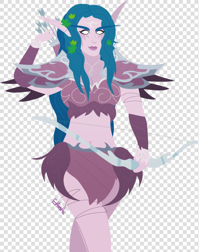 Tyrande Whisperwind Eddyedds   Cartoon  HD Png DownloadTransparent PNG