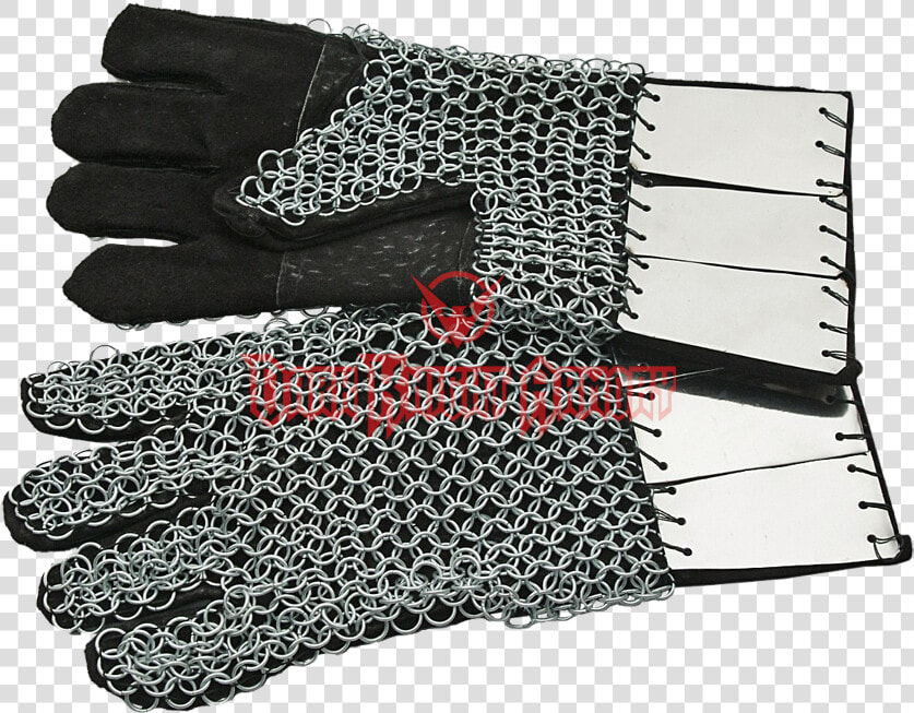 Chainmail Gauntlets With Steel Plates From Dark Knight   Leather  HD Png DownloadTransparent PNG