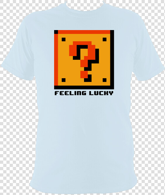 Feeling Lucky Block T shirt   Mario Block Perler Bead  HD Png DownloadTransparent PNG