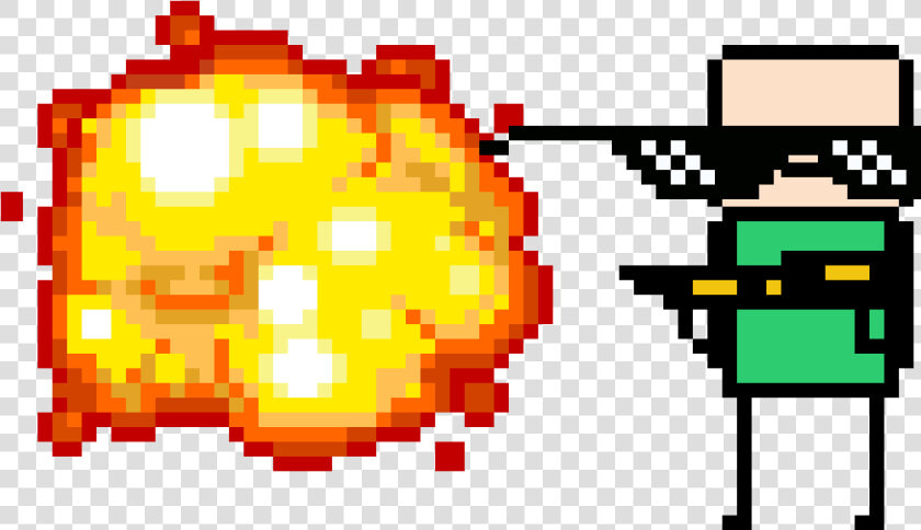 Flamethrower Due Mlg   8 Bit Explosion Png  Transparent PngTransparent PNG