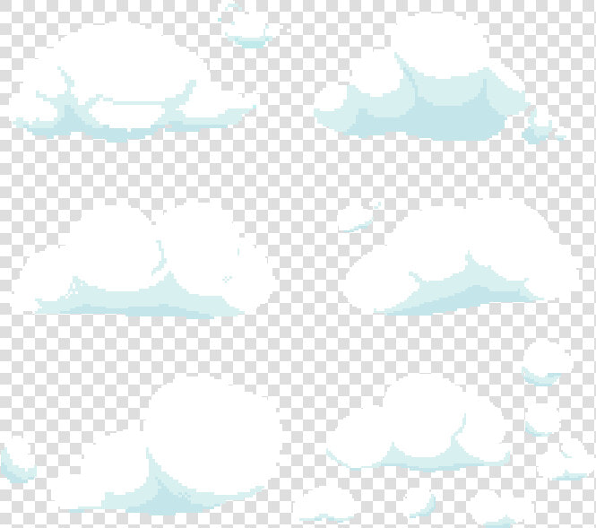 Clip Art Pixel Cloud   Pixel Art Clouds Png  Transparent PngTransparent PNG