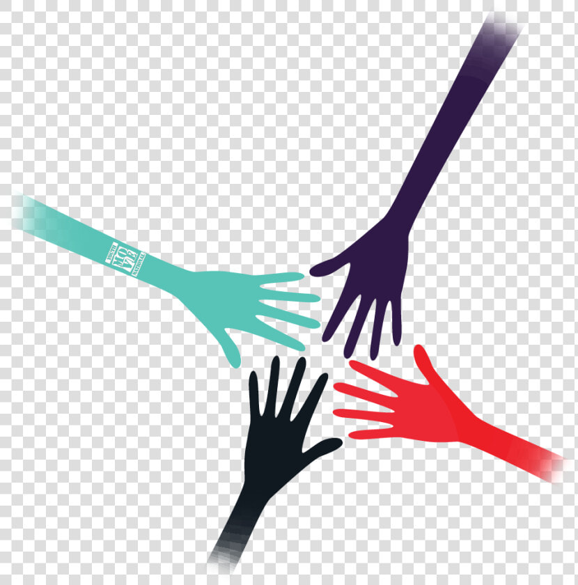 Hands Coming Together Ymn Logo   Un Pour Tous Tous Pour Un  HD Png DownloadTransparent PNG