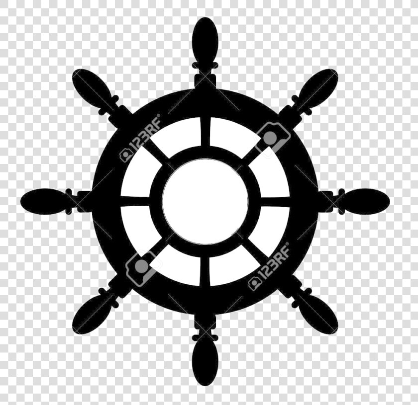 Ship Wheel Collection Of Ships Silhouette More Than   Ship Wheel Silhouette  HD Png DownloadTransparent PNG