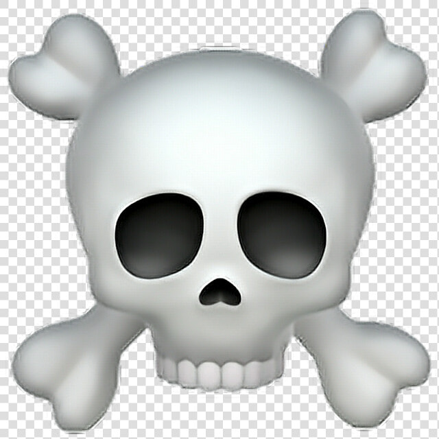 ❁ Skull And Crossbones Emoji   Tete De Mort Emoji  HD Png DownloadTransparent PNG