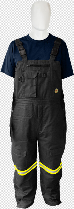 Insulated Black Bib Fr And Arc Rated Cat4   One piece Garment  HD Png DownloadTransparent PNG