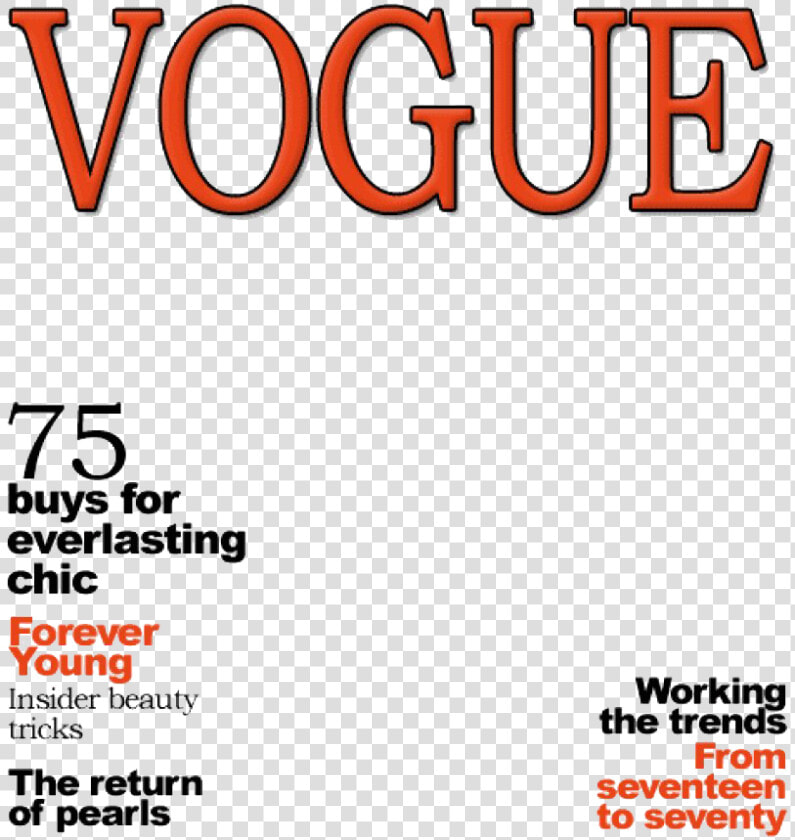 Vogue Magazine Cover Png Image   Magazine Cover Template Vogue  Transparent PngTransparent PNG