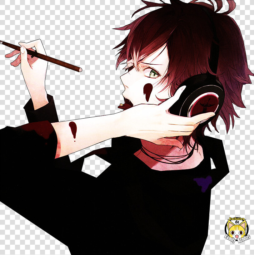 Chico Con Audifonos Anime  HD Png DownloadTransparent PNG