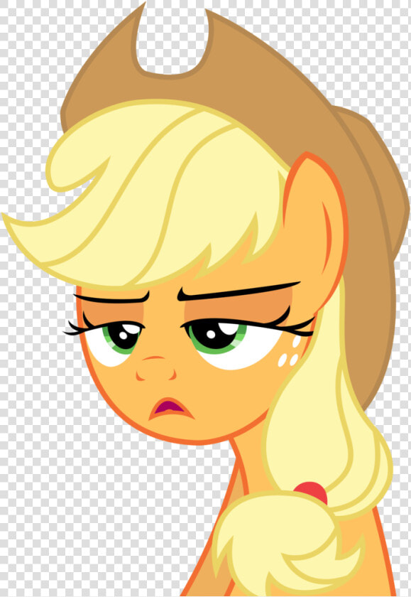 Applejack Is Not Amused Artist Artistsketchmcreations   My Little Pony Applejack Girl  HD Png DownloadTransparent PNG